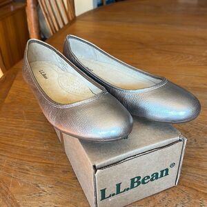 L.L. Bean Metallic Flats